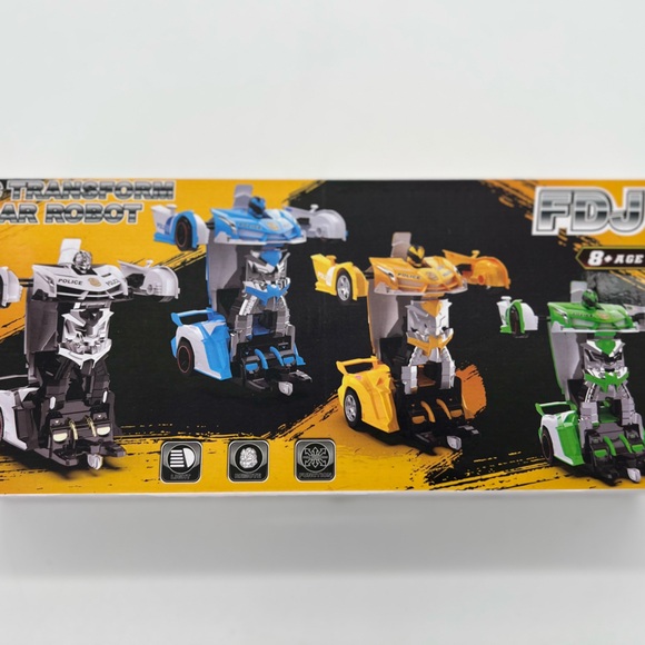 Remote Control Police Car Transform Toys Car Robot Police Car - Picture 2 of 3